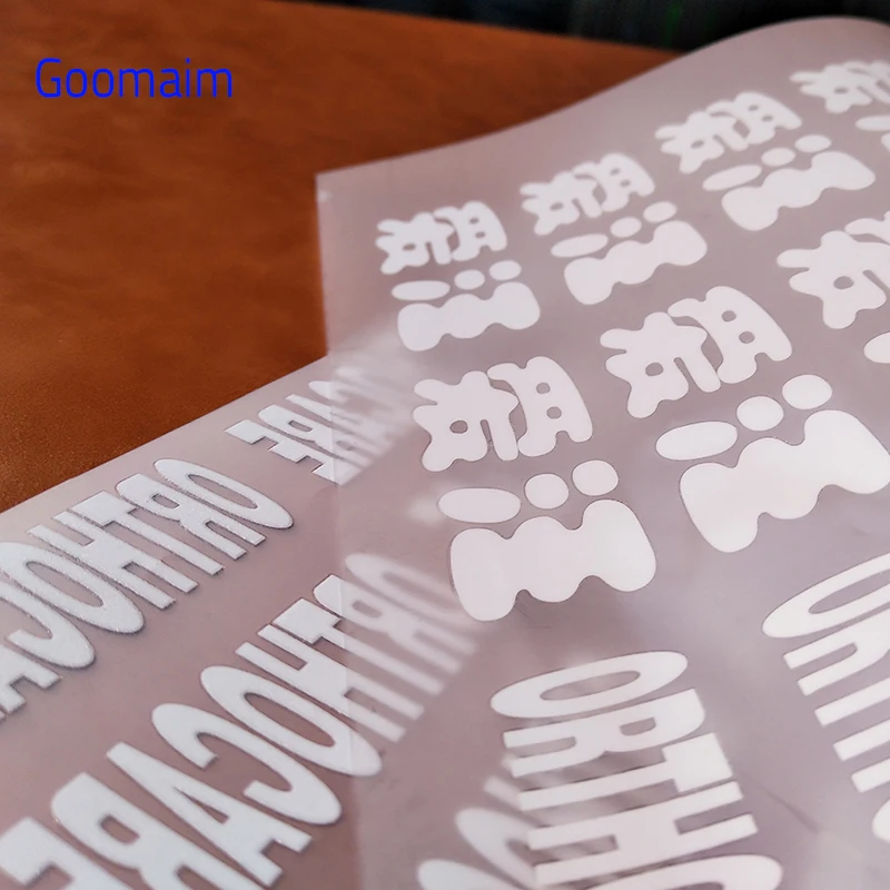 200 шт. имя пользователя логотип бренда теплоотдачи этикетка гладить на одежду