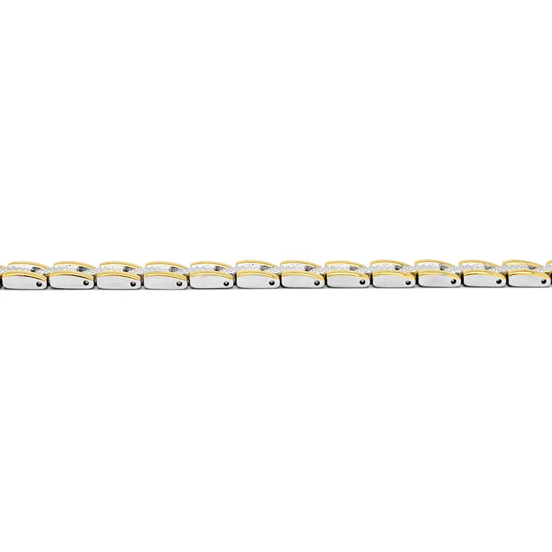 Escalus Ladies Silver Gold 24pcs Magnets Jewelry Fast Delivery Wristband Magnetic Stainless Steel Bio Bangle Charm | Украшения и