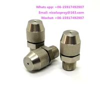 stainless steel fog spray nozzle for fog cannonadjustable solid cone atomizing nozzle humidification dusting water mist nozzle