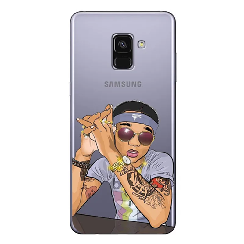 Черный роскошный силиконовый чехол Swae Lee Wiz Khalifa из ТПУ для телефона Samsung A30 A50 A70 A80
