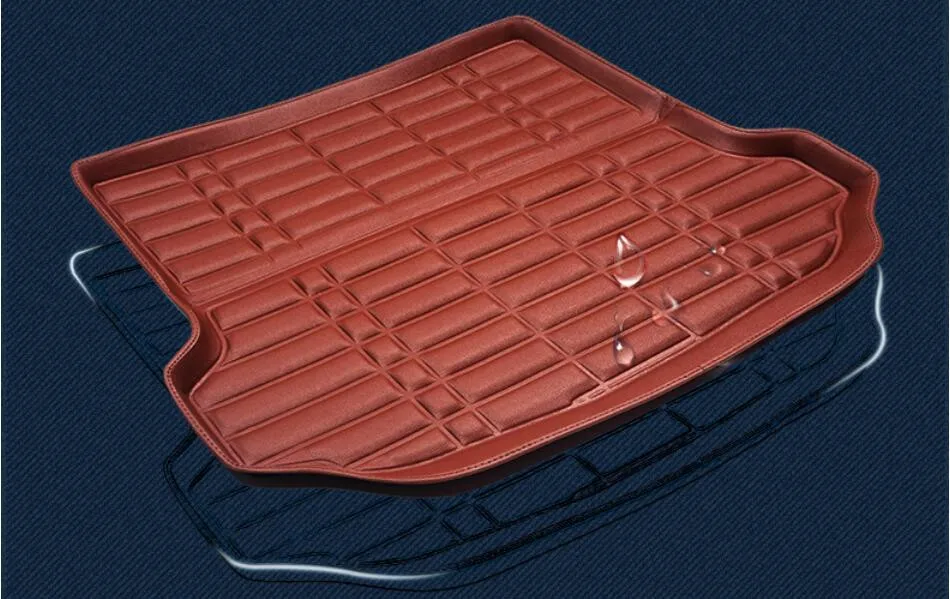 For Ford Kuga Escape 2013 2014 2015 Cargo Liner Trunk Mats Auto Boot Mat High Quality Water Proof Clean Solid Color |
