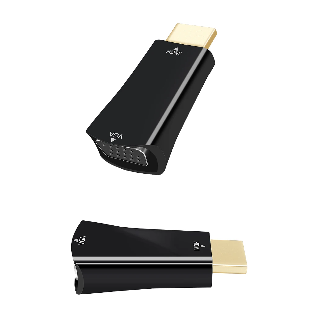TISHRIC HDMI в VGA конвертер адаптер HDMI VGA HDMI мужчин и женщин 1080P монитор видео кабель для PS3 xbox 360 аналого-цифровой
