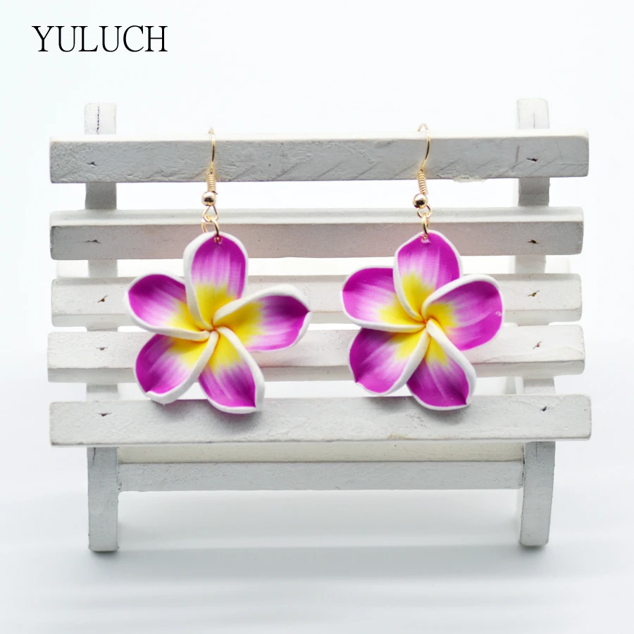 Женские серьги с цветочным узором ручной работы для девушек 2 цвета 1 пара 2017|ladies