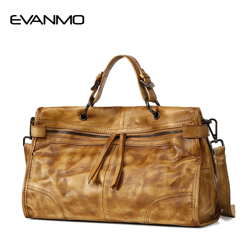 

2019 Luxury Handbags Women Bags Designer Vintage Genuine Leather HandBags Women Real Leather Messenger Bag Women's Shoulder Bag