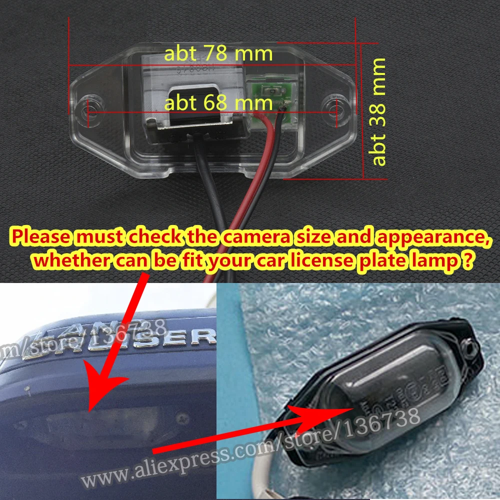 Камера заднего вида Fisheye 1080P MCCD HD камера для Toyota Land Cruiser Prado J90 J120 J150 LC120 LC150 LC90