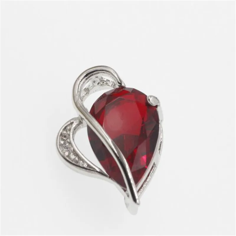 Сделай Сам классическое ожерелье с подвеской в форме сердца из кристаллов