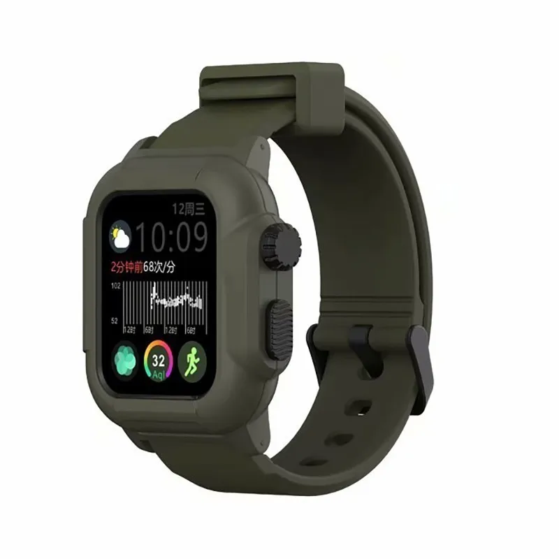 Водонепроницаемый чехол для Apple Watch band 4 iwatch band 42 мм силиконовый ремешок 44 мм 40 мм pulseira браслет умные часы аксессуары петля