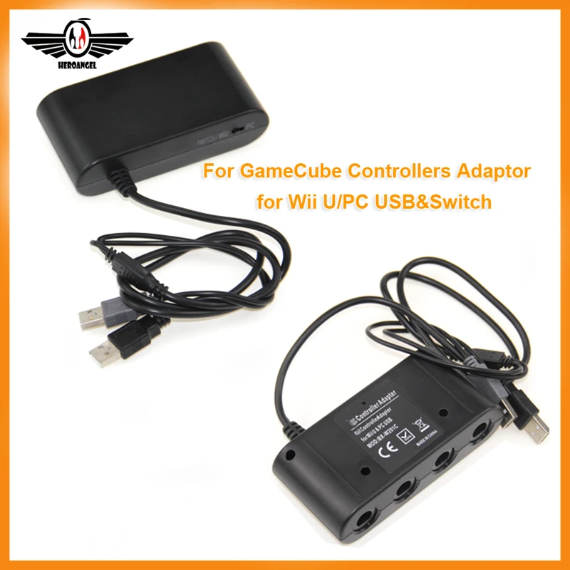 4 порта для GameCube/NGC контроллер адаптер конвертер WiiU/PC USB Nintendo переключатель