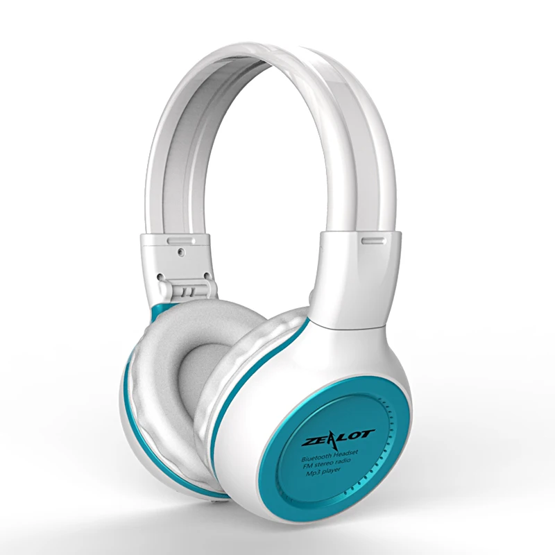 ZEALOT Bluetooth наушники с ЖК дисплеем экран складной стерео бас 3D беспроводная