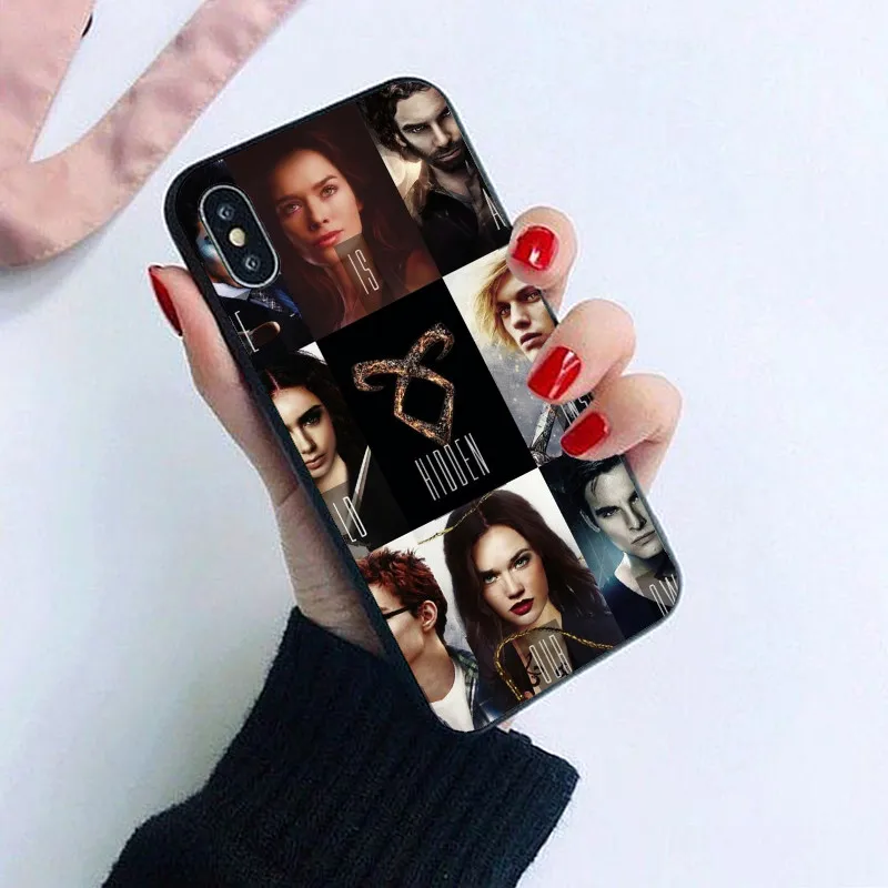 TPU Shadowhunter ANGELIC RUNE Мягкий силиконовый прозрачный чехол из материала TPU чехол для iPhone 4S 5S 5C 6 6S 7 Plus X 10 XS XR XS Max 11Pro MAX - Цвет: TPU