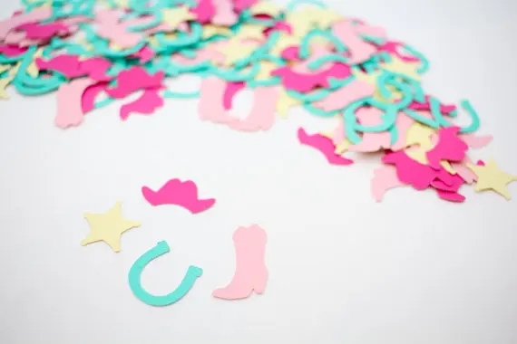 Cowgirl день рождения Confettis Таблица рассеивание Девичник украшения для
