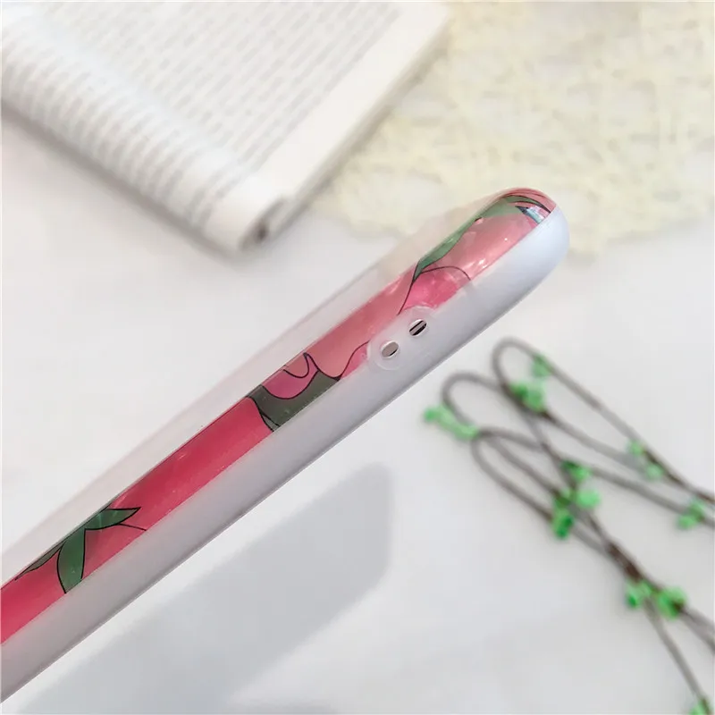 Модный милый розовый чехол для телефона девочек iphone XS MAX XR X 6 6s 7 8 plus с рисунком