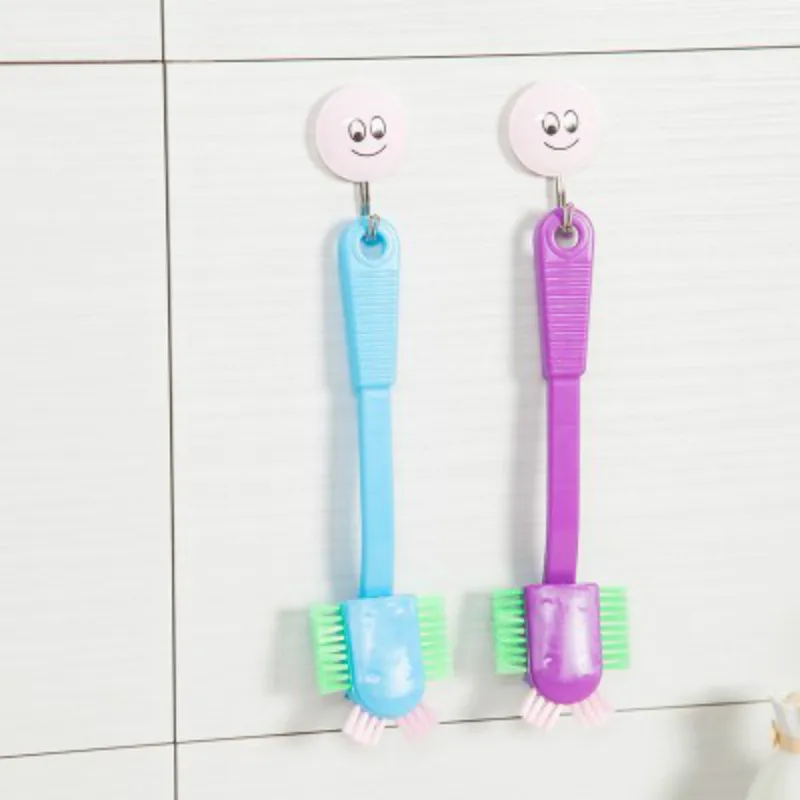 1 шт. ложки с длинной ручкой мульти головка чистящей щетки щетка для обуви