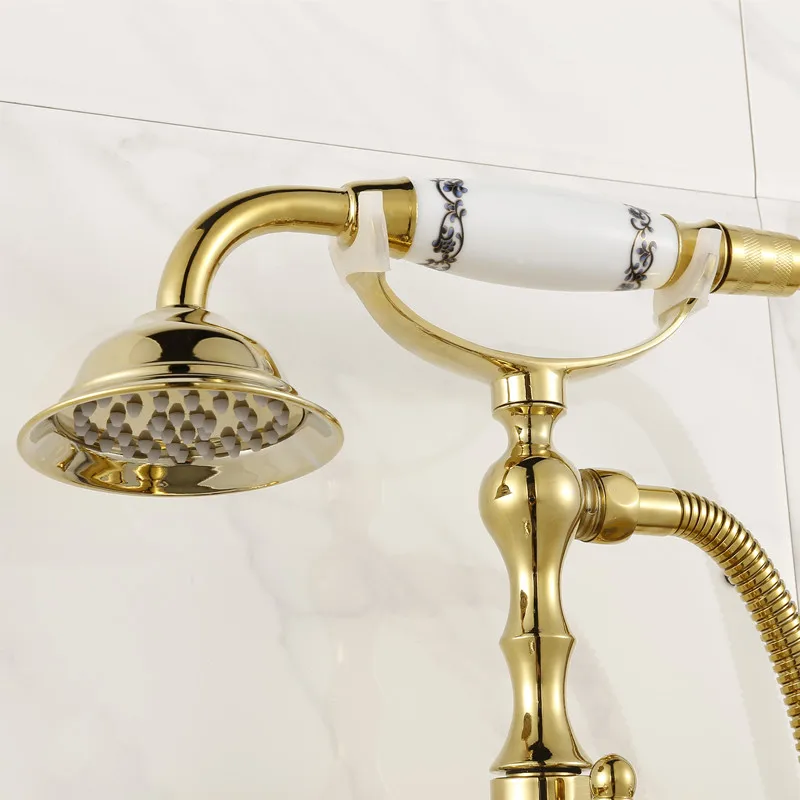 Смеситель для душа керамика кристалл ретро латунный набор кран смеситель