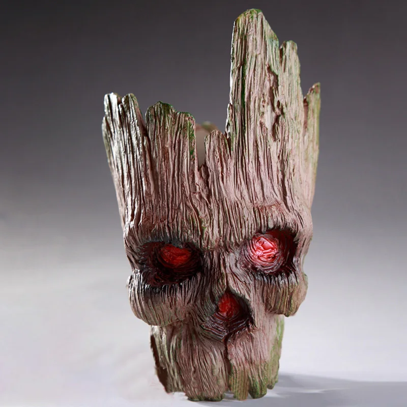 

Flowerpot Fashion Vinyl Baby Groot Pen Pot Holder Plants Flower Pot Cute Action Figures Toys for Kids Gift Desktop Decoration