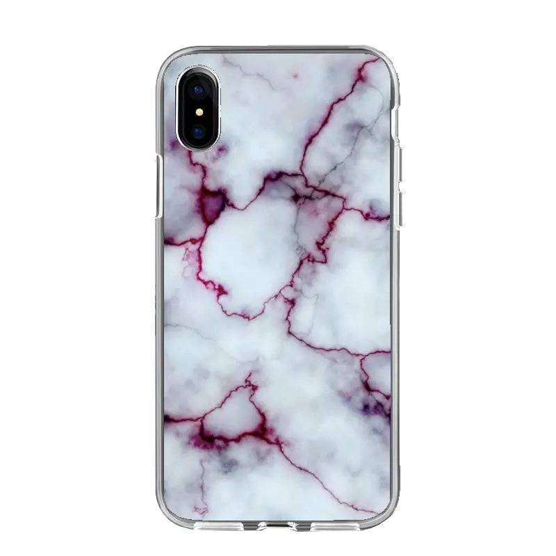 Мраморный чехол для Coque iphone X, XR, XS, MAX, чехол из мягкого ТПУ, задняя чехол для iphone 5 5S se, S6, 6 S, 7, 8 Plus, чехол, чехол для телефона - Цвет: 212
