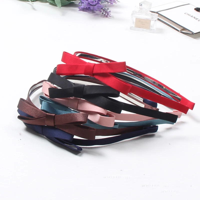 1 шт. милая повязка на голову с галстуком-бабочкой простая лента для волос бантом
