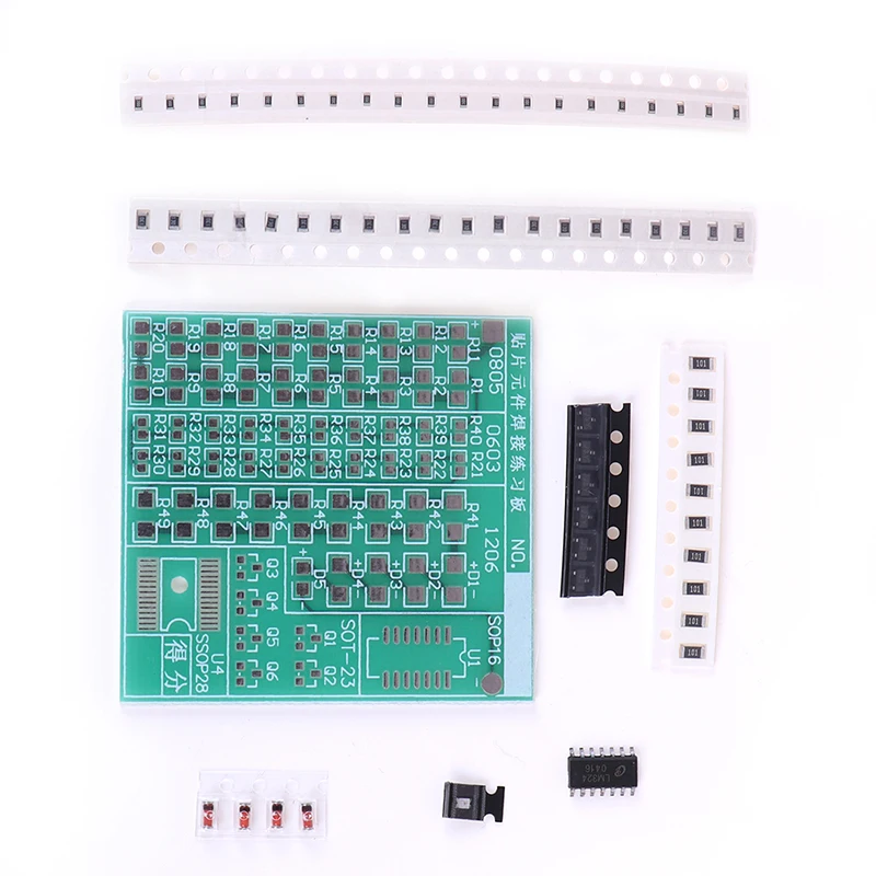 

Новый компонент SMT SMD, Сварочная тренировочная плата, диодный транзистор для пайки, начните обучение, электронный комплект «сделай сам»