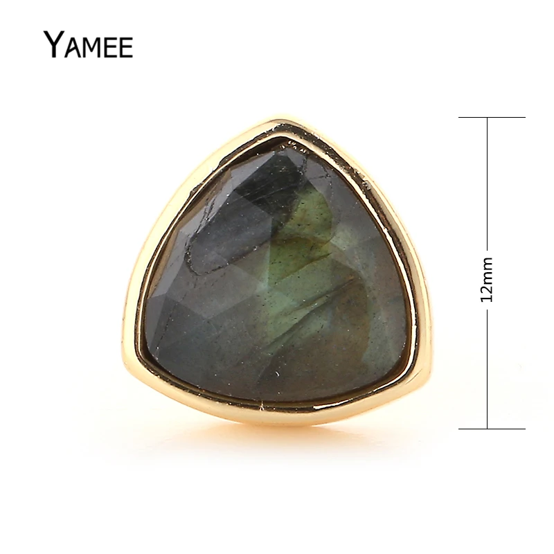 Женские Простые треугольные серьги гвоздики золотого цвета элегантные женские с