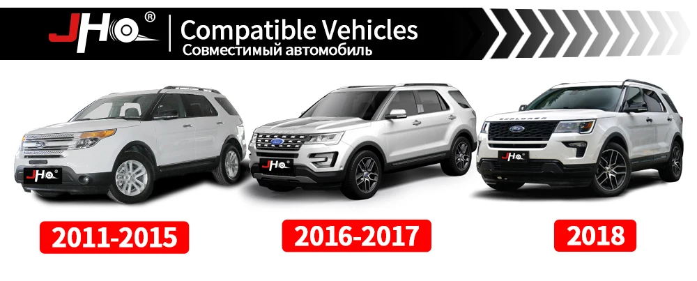JHO капот двигателя батарея отрицательный защитный чехол Крышка для Ford Explorer 2011 2012 2013 16 17 18 автомобильные аксессуары черный