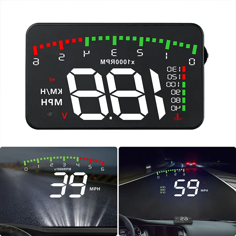 OBD 12 В предупреждающие спидометры HUD Дисплей портативный Усталость вождения