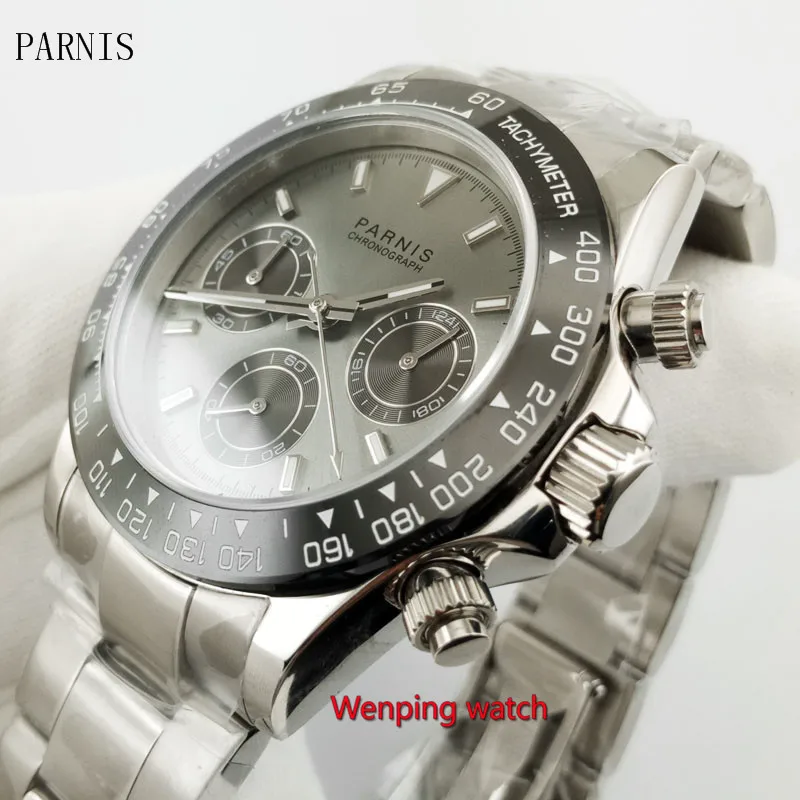 Мужские кварцевые часы с хронографом 39 мм | Наручные