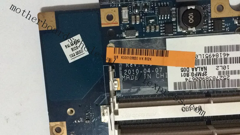 Материнская плата Placa Mae для Toshiba L670 L675 K000103820 NALAA протестирована на LA-6042P |