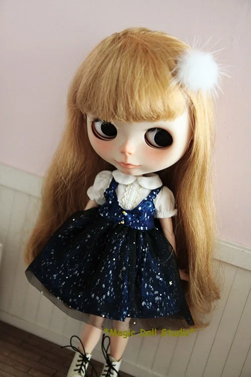[MG331] Новинка 2019 бесплатная доставка Кукольное платье Neoblythe # платье-жилет с узором