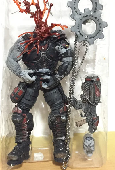 1pcs Loose Классическая игра Gears NECA Headshot Locust Drone война фигурка 18 см коллекция - Цвет: 1pcs Loose