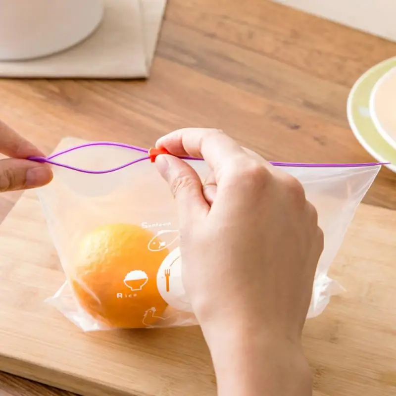 10 шт. многофункциональные сумки для хранения продуктов питания замороженные герметичные нагрев свежий мешок на молнии прозрачный мешок кухонные принадлежности для кемпинга