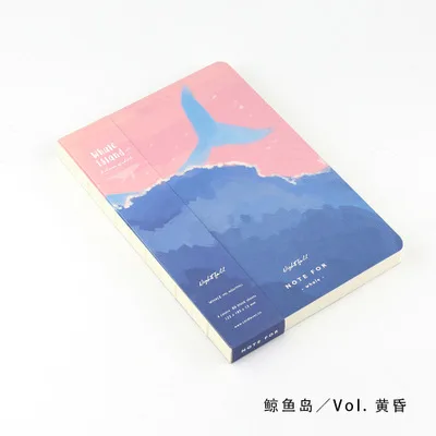 Dusk Милый альбом для рисования китовый остров А5 пустые страницы книга для набросков сделай сам Дневник Книга для рисования планировщик дневник блокнот - Цвет: Dusk