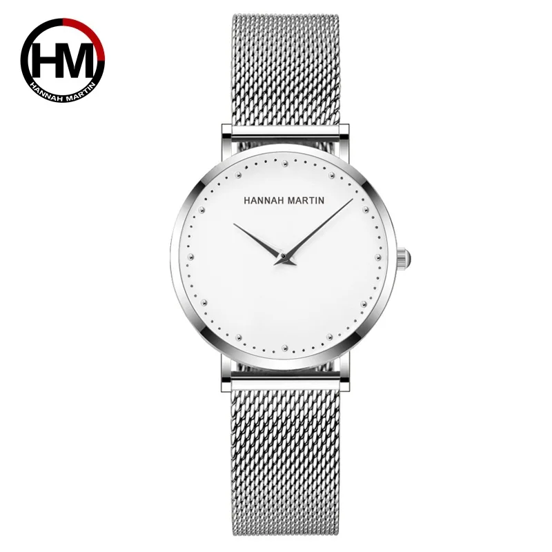 Женские модные наручные часы из черной стали деловые Часы Montre Femme Milan Steel