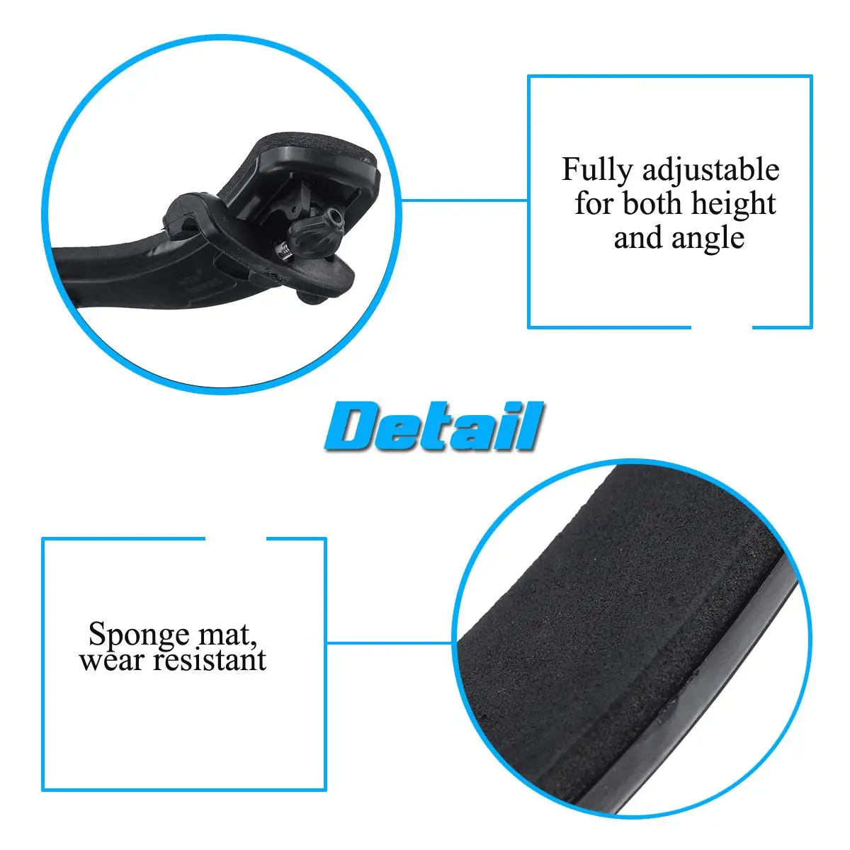 Adjustable Violin Soft Sponge Shoulder Chin Rest Support Cover Protector Pad For 1/2 3/4 4/4 Bridge Type Violin Fiddle Accessori