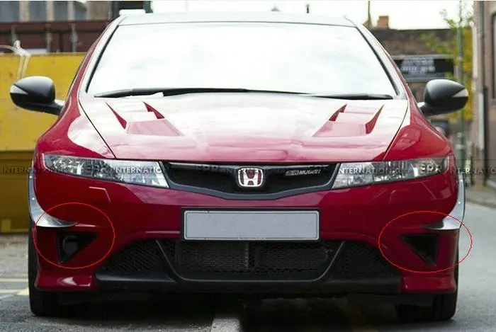 Подходит для HONDA CIVIC FN2 Тип Rcarbon fiber Автомобильная противотуманная крышка|civic fn2|for