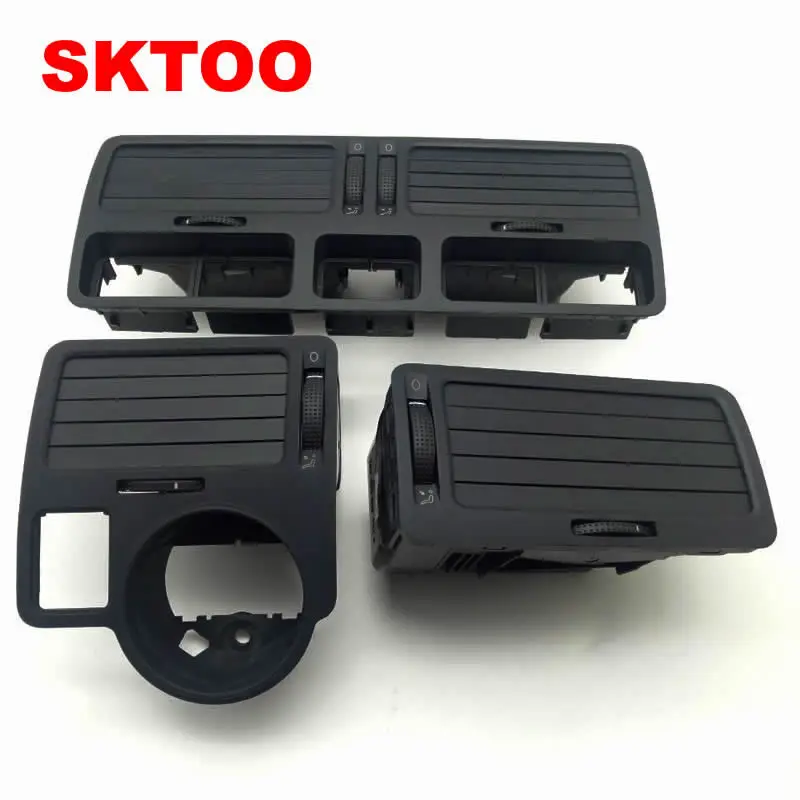 SKTOO 3 шт./компл. черный для VW bora golf 4 выход воздуха из прибора центральный