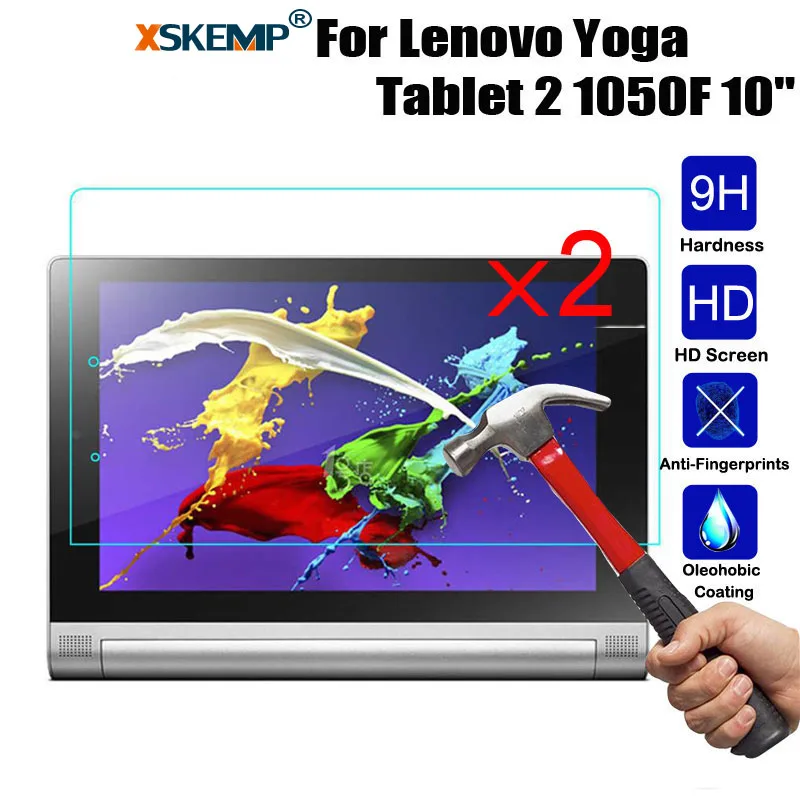 Пленка XSKEMP 2 шт./лот для планшета Lenovo Yoga Tablet 1050F 10 1 дюйма глянцевое закаленное