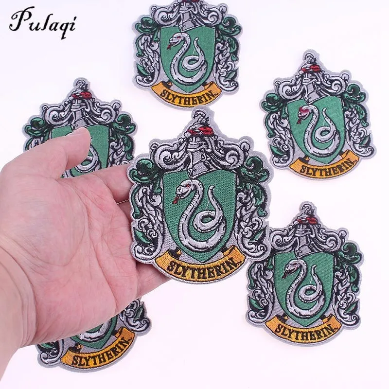 Pulaqi cosplay Potter Shcool значок Железный-на патчи для пальто DIY Вышивка Патчи аппликации для сумки пальто наклейки D