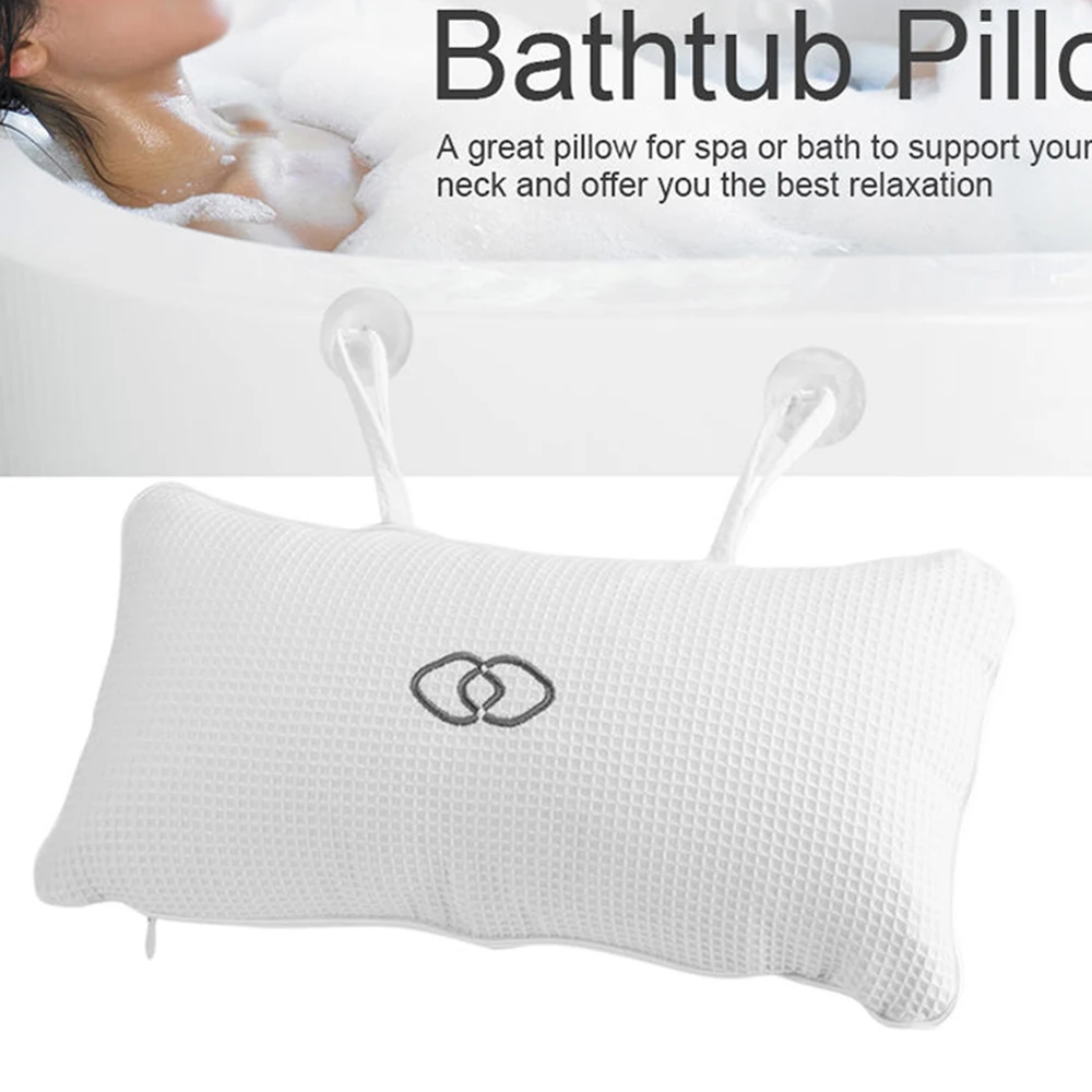 Полезная противоскользящая подушка для ванной спа-Ванна Подушка отдыха на шее с