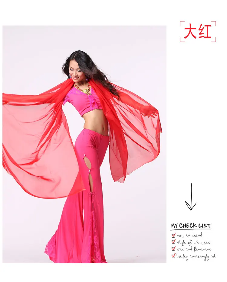 Women's Belly Dance scarf dance practice hand throw yarn 2.4*1.2m Phnom veil | Тематическая одежда и униформа