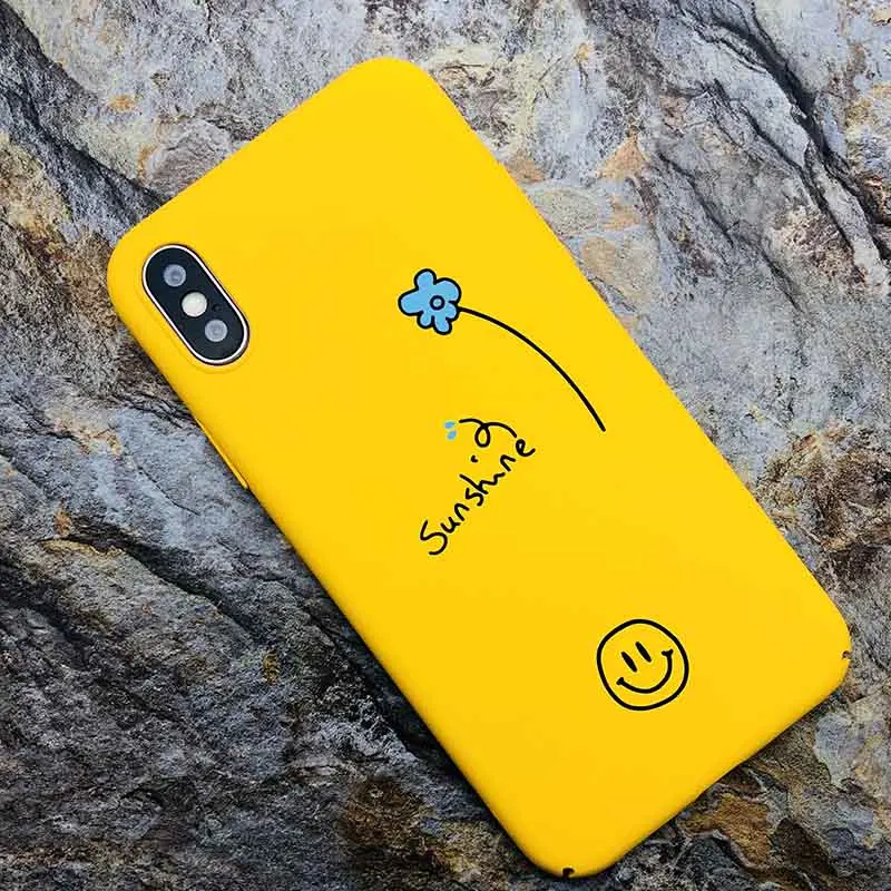 Kerzzil мультфильм Кактус пары телефон чехол для iphone 7X8 Plus простые буквы печати чехлы
