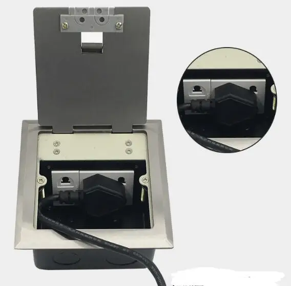 Скрытый плагин медный водонепроницаемый открытый тип 5 отверстие боковая