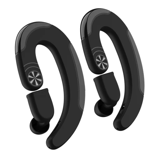 Черный Беспроводные Bluetooth наушники беспроводные костной проводимости Беспроводные наушники с Ушными крючками Bluetooth наушники Спортивная гарнитура ZT1810 - Цвет: Черный