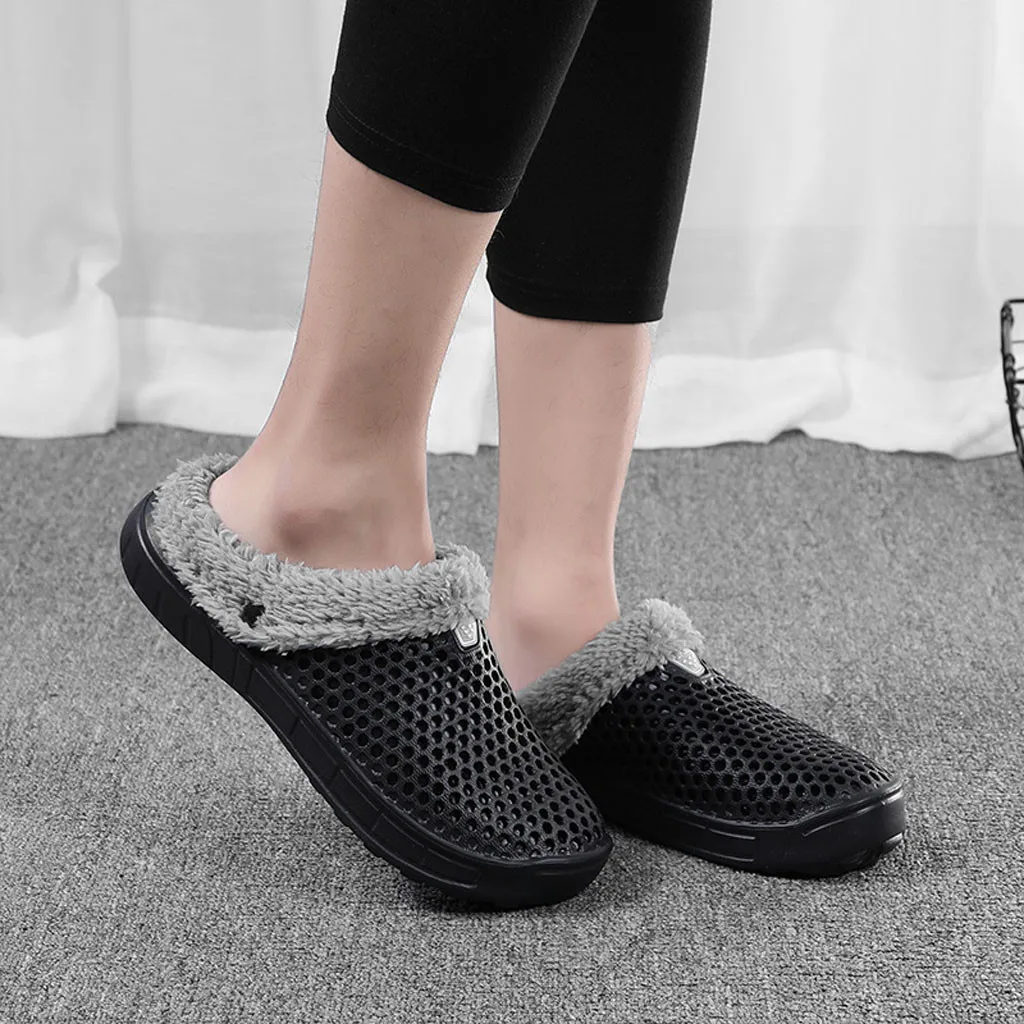 SAGACE/Зимние Модные мужские и женские повседневные домашние тапочки на плоской