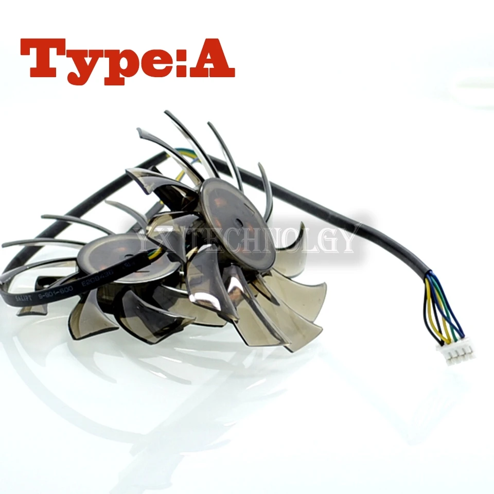 75mm Video Card Dual Fan Replacement PLD08010S12HH 40mm 12V 0.35A 4Pin for MSI GTX 560 570 580 R6770 R6870 R6950 Twin Frozr II B |