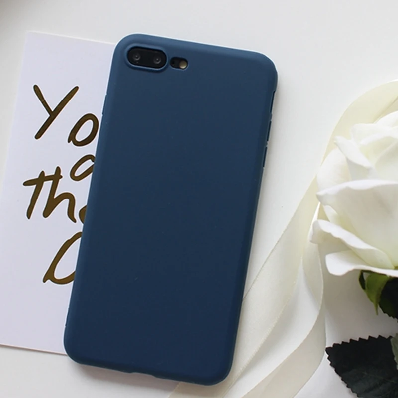 Простой винтажный ультратонкий чехол LACK для iPhone X простые Чехлы в стиле ретро 6 6S 7