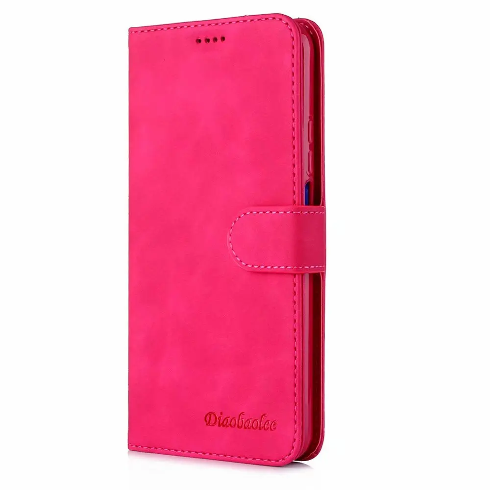 Кожаный чехол для huawei Honor 20, чехол p20 p20 pro p20 lite, откидной Чехол psmart plus, кошелек, чехол-книжка с подставкой - Цвет: Rose