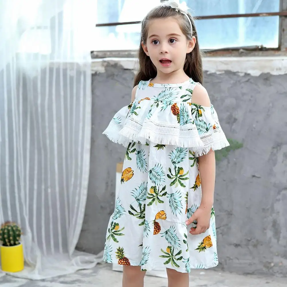 Kidlove/стильные платья для девочек платье принцессы с открытыми плечами и
