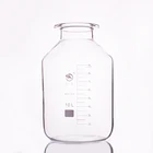 Однослойная цилиндрическая плоская нижняя открытая бутылка реактора, емкость 10000 мл, 150 мм наружный диаметр фланца, бутылка реагента