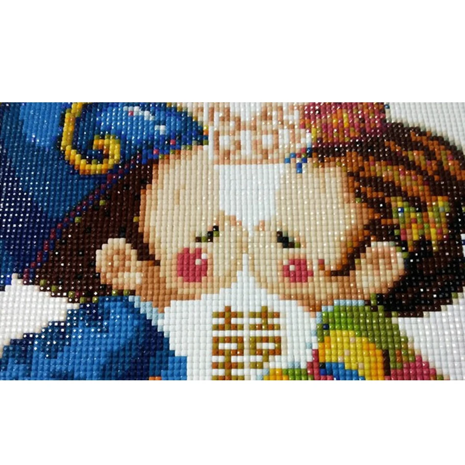 ANGEL'S HAND Embroidery needlework cross stitch full Square rhinestones diamond painting Cartoon drill diy | Дом и сад