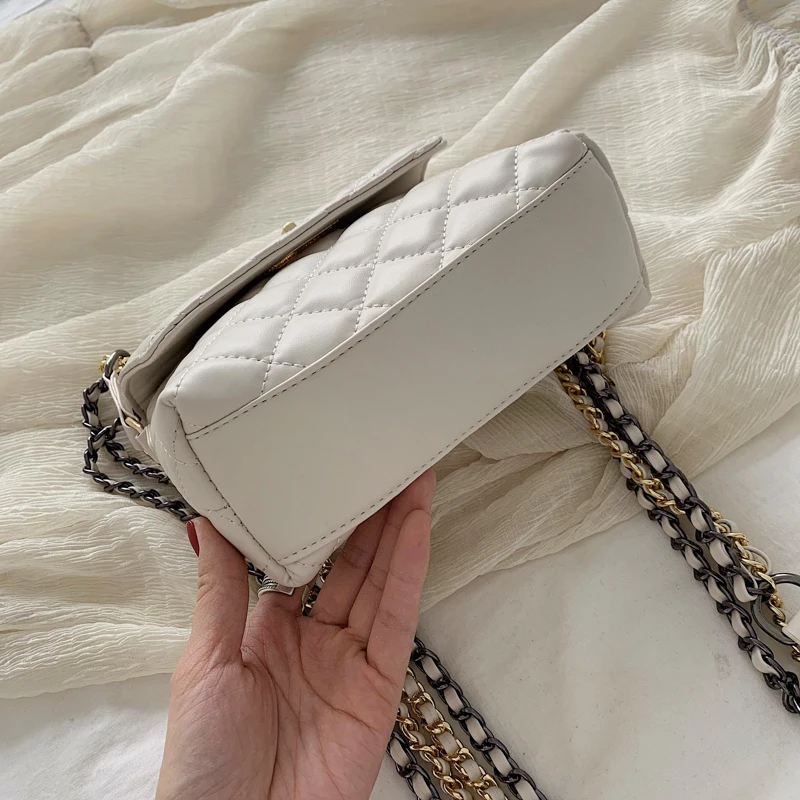 Fashion Lingge Velour Should Korean Chain Shoulder Bag Messenger Crossbody Coin Tote Purse Small Square Bags | Багаж и сумки